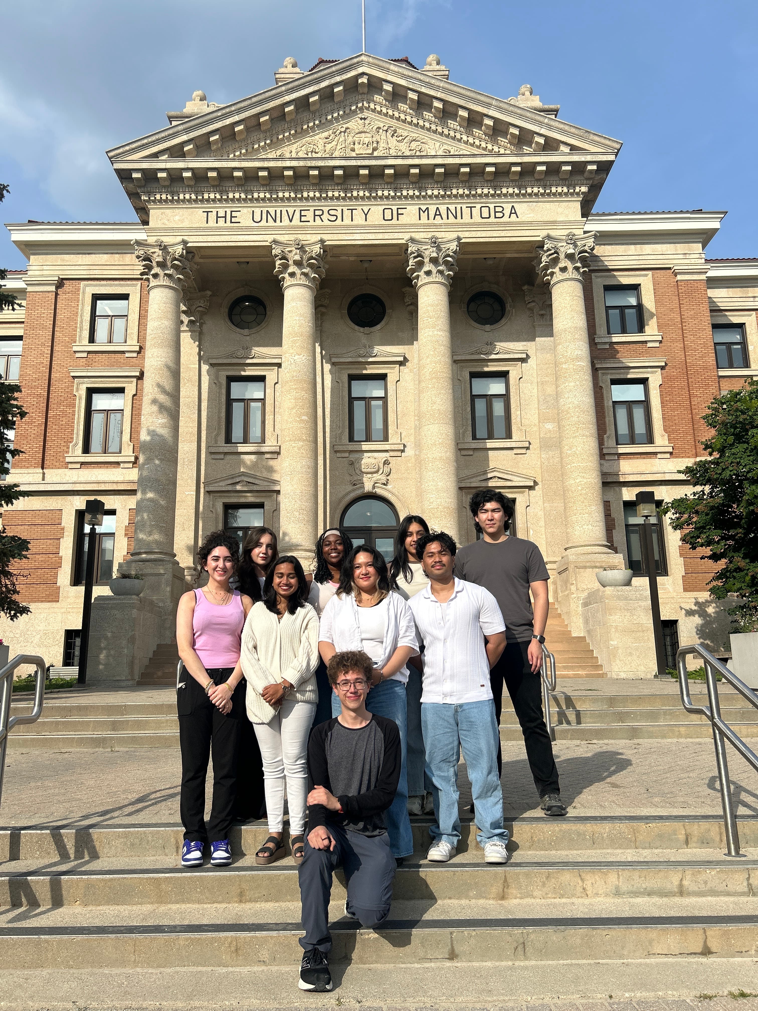 Prairie iGEM team members working together on a project.